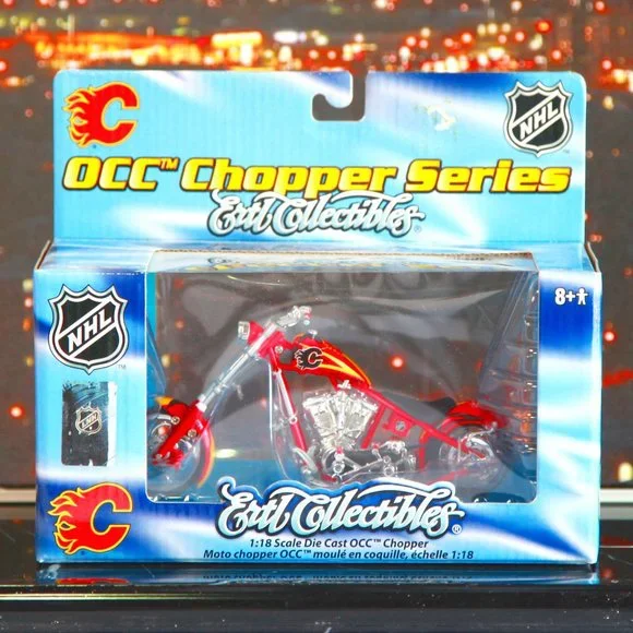 Calgary Flames 1:18 Scale Die Cast OCC Chopper Ertl Collectibles - A Great Gift! - Picture 1 of 2